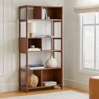 Mysen 34" Bookcase, Tall - Walnut