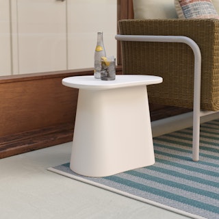 Noora Outdoor Side Table - White
