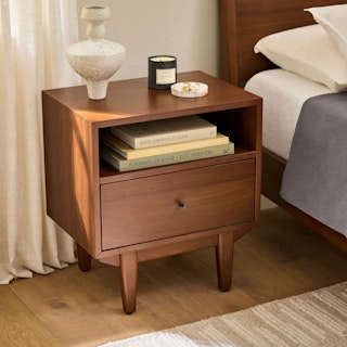 Cooper 1-Drawer Nightstand - Walnut